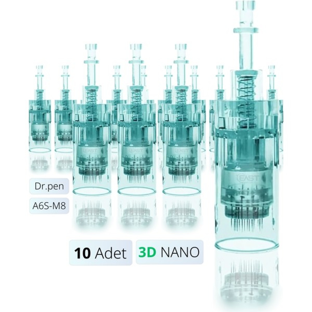 East Medikal Dr.pen Dermapen Iğnesi (10 Adet) A6S - M8 Cihazları ile Uyumlu Iğneler - 3D NANO Oto Boyaları Fiyatı