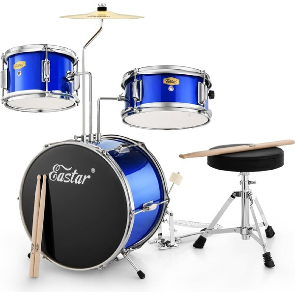Eastar EDS-180BE 14" 3-Parça Çocuk Davulu (Mirror Blue) Vurmalı Çalgılar Fiyatı