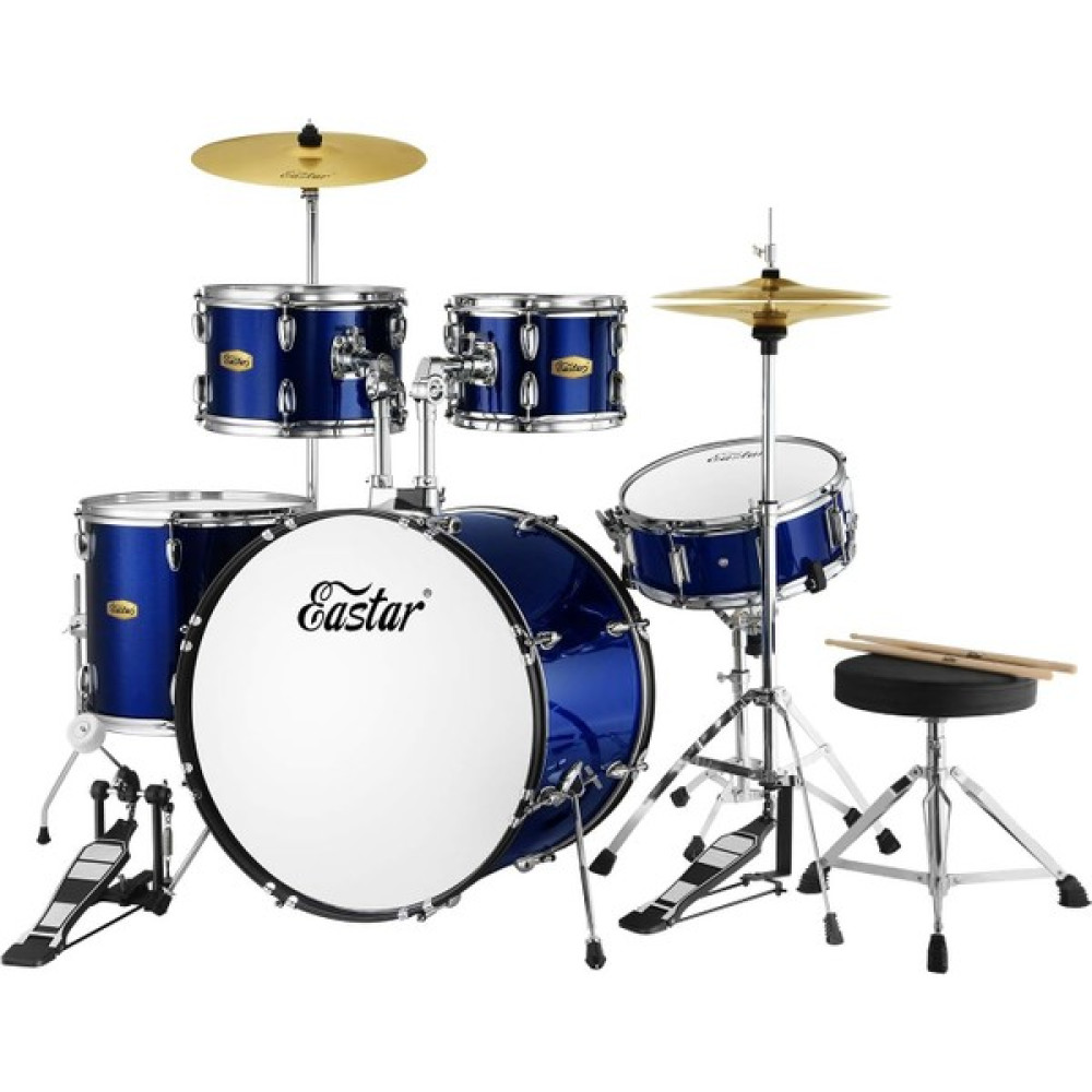 Eastar EDS-480MBE 22" 5-Parça Akustik Davul (Metallic Blue) Vurmalı Çalgılar Fiyatı