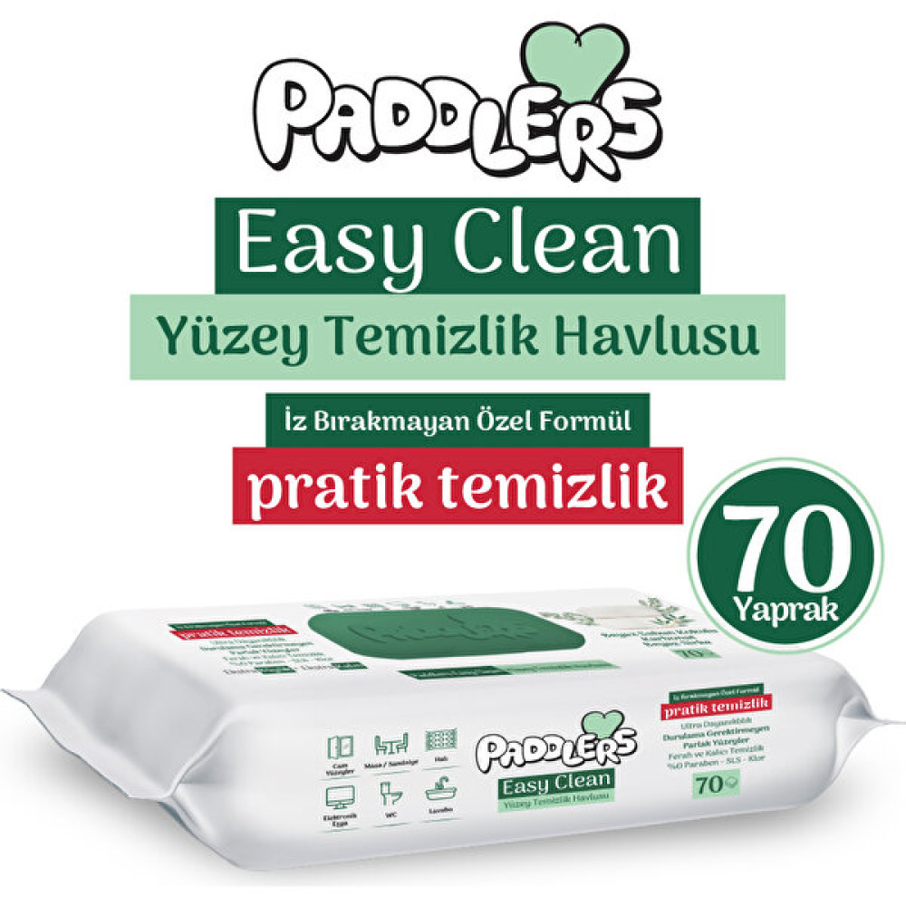 Easy Clean Beyaz Sabun Katkılı Yüzey Temizlik Havlusu 70 Yaprak Bebek Bakım Fiyatı