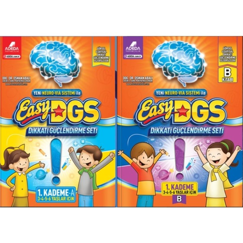 Easy Dikkat Güçlendirme Seti 3-6 Yaş A-B Kitapçıkları Zeka Geliştirici Kitaplar Fiyatı