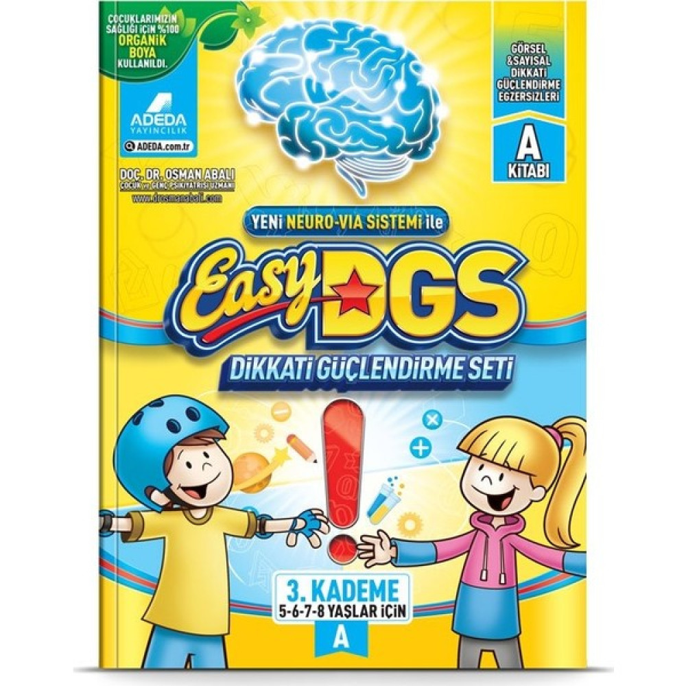 Easy Dikkati Güçlendirme Seti 5-8 Yaş A Kitapçığı - Osman Abalı Zihinsel Gelişim Kitapları Fiyatı