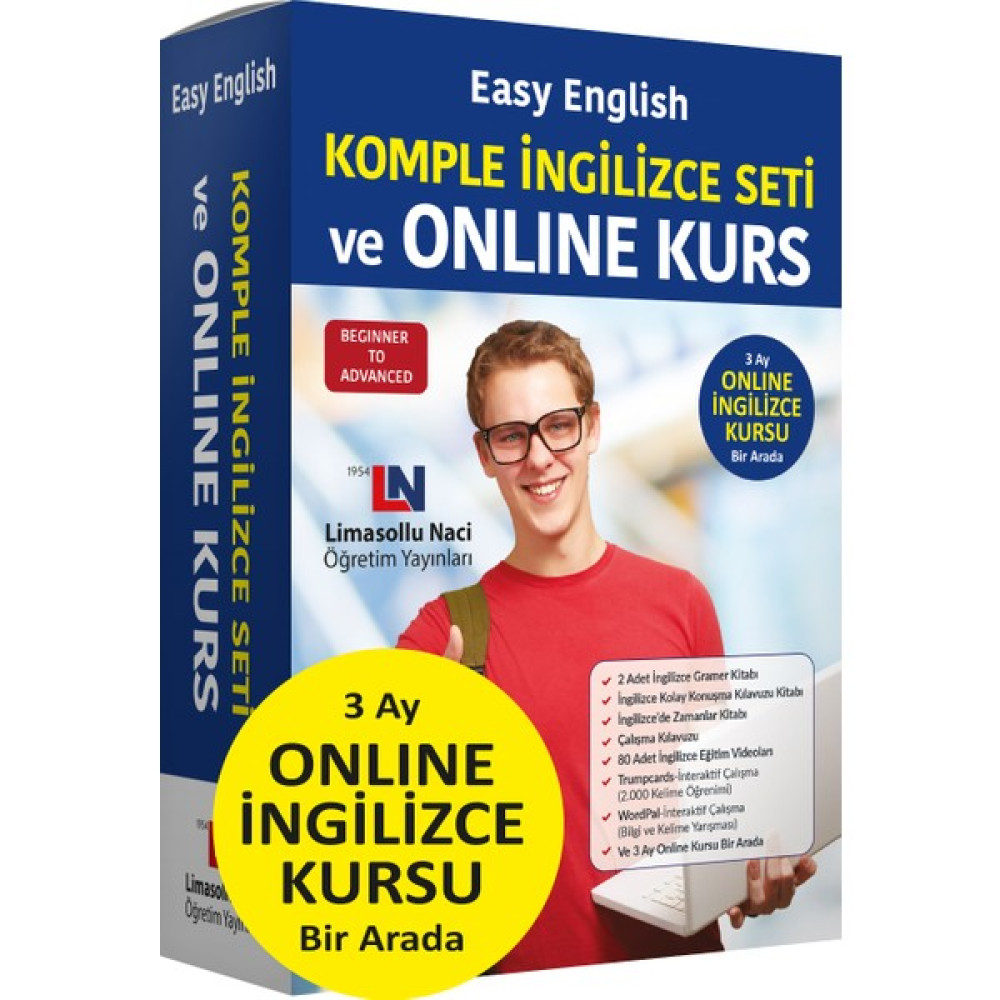 Easy English Komple İngilizce Eğitim Seti Yabancı Dil Öğretici Kitaplar ve Eğitim Setleri Fiyatı