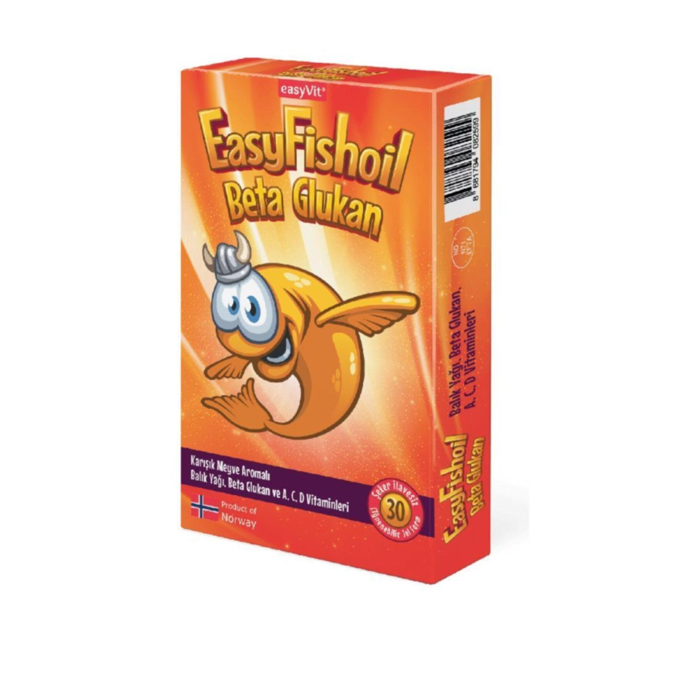 Easy Fishoil Easyfishoil Beta Glukan Çiğnenebilir 30 Jel Form Sağlık / Diyet Fiyatı