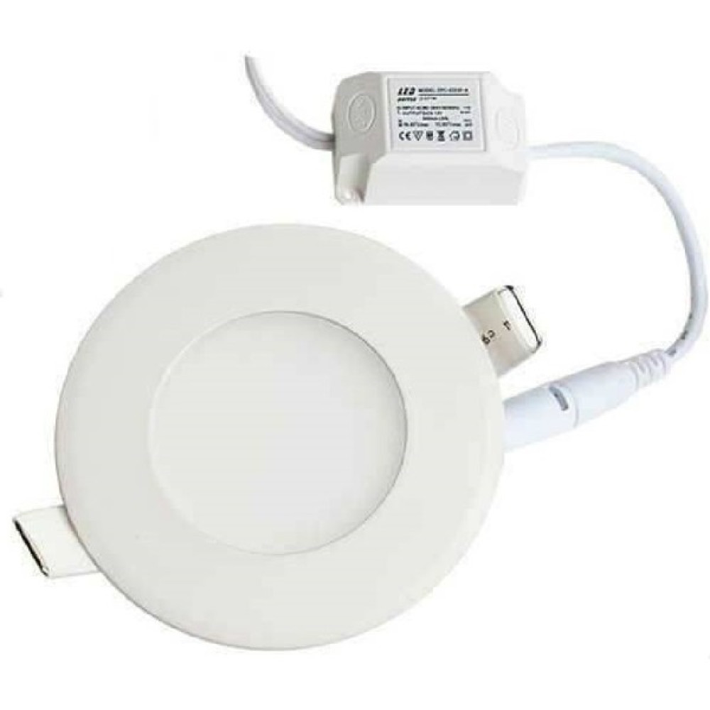 Easy Panel Light 3W Adaptörlü Beyaz Işık LED Yuvarlak LED Panel Sıva Altı Armatür Fiyatı