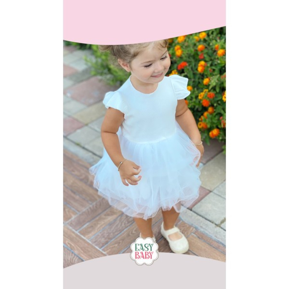 Easybaby Clothüng Queen Elbise Beyaz Elbise Fiyatı