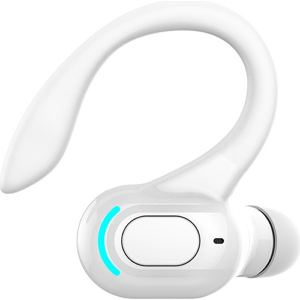 Easyde Kancalı Tek Kulak Bluetooth Özellikli Kulaklık (Yurt Dışından) - Beyaz Bluetooth Kulaklık Fiyatı