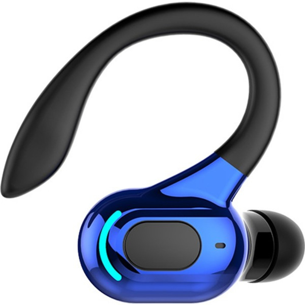 Easyde Kancalı Tek Kulak Bluetooth Özellikli Kulaklık (Yurt Dışından) - Mavi Bluetooth Kulaklık Fiyatı