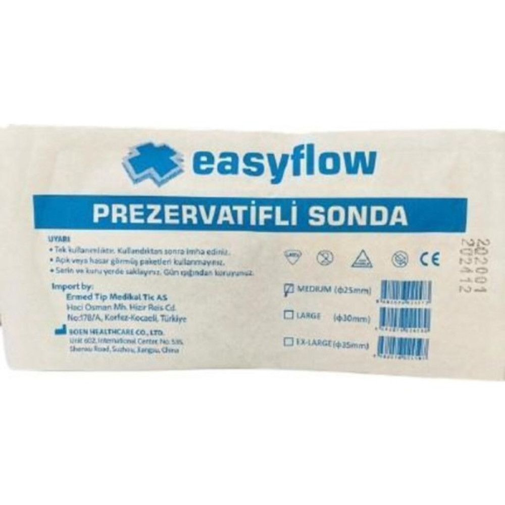 Easyflow Yapışkan Şeritli Prezervatif Sonda 50 Adet 30mm Large - 1 Oto Boyaları Fiyatı