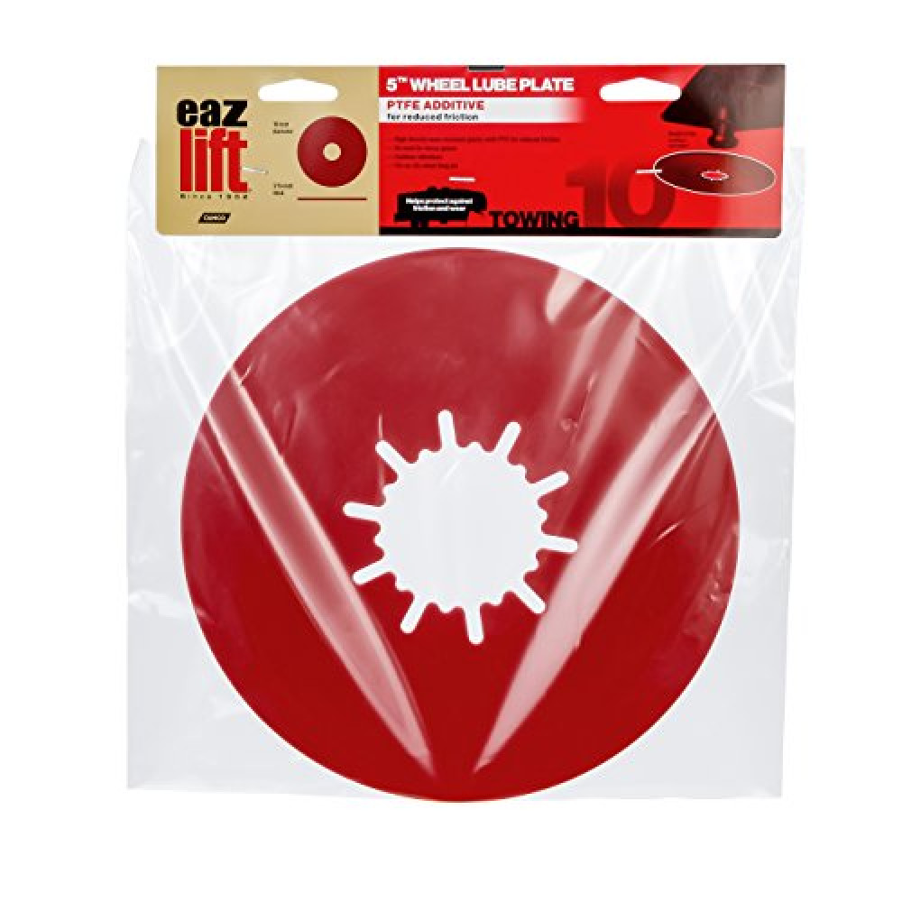 EAZ LIFT Camco Premium 10” Camper/RV 5th Wheel Lube Plate - Features No Tool Installation & Protects 5th Wheel Trailer Against Friction and Wear - Crafted w/PTFE (44668)