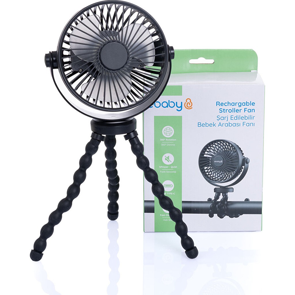 Ebaby Bebek Arabası Fanı - Siyah Diğer Fiyatı