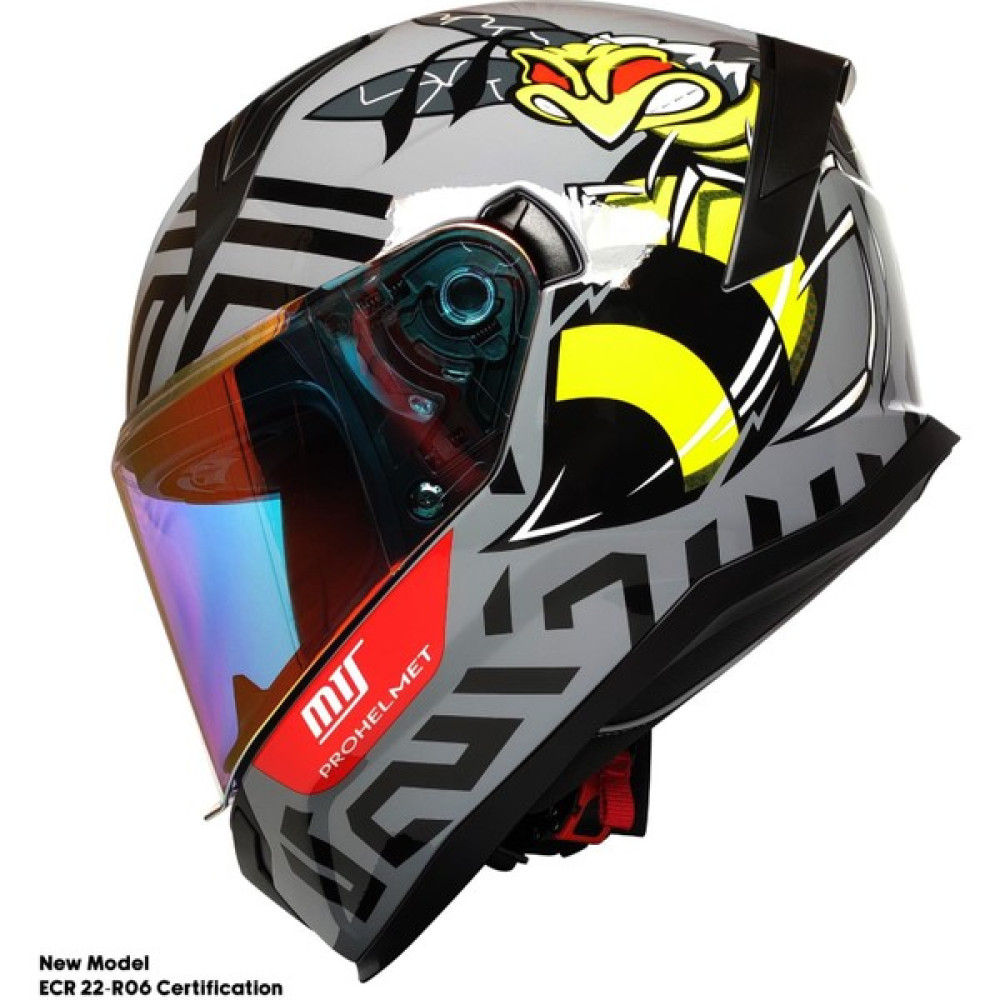 Ebakbak Motosiklet Kask Ece 22.R06 Sertifikalı Güneş Vizörlü Fiber Kask Full Face Motor Kaskı Yeni Sezon - L Motorsiklet Kaskları Fiyatı