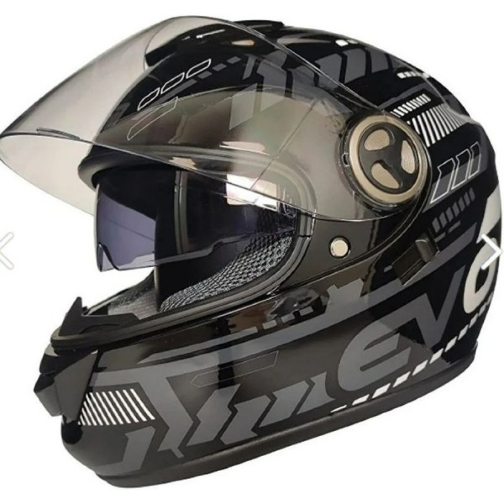 Ebakbak Motosiklet Kaskı Ce Onaylı Full Face Abs Materıal Güneş Vizörlü Kask Evo Wihte - L Motorsiklet Kaskları Fiyatı