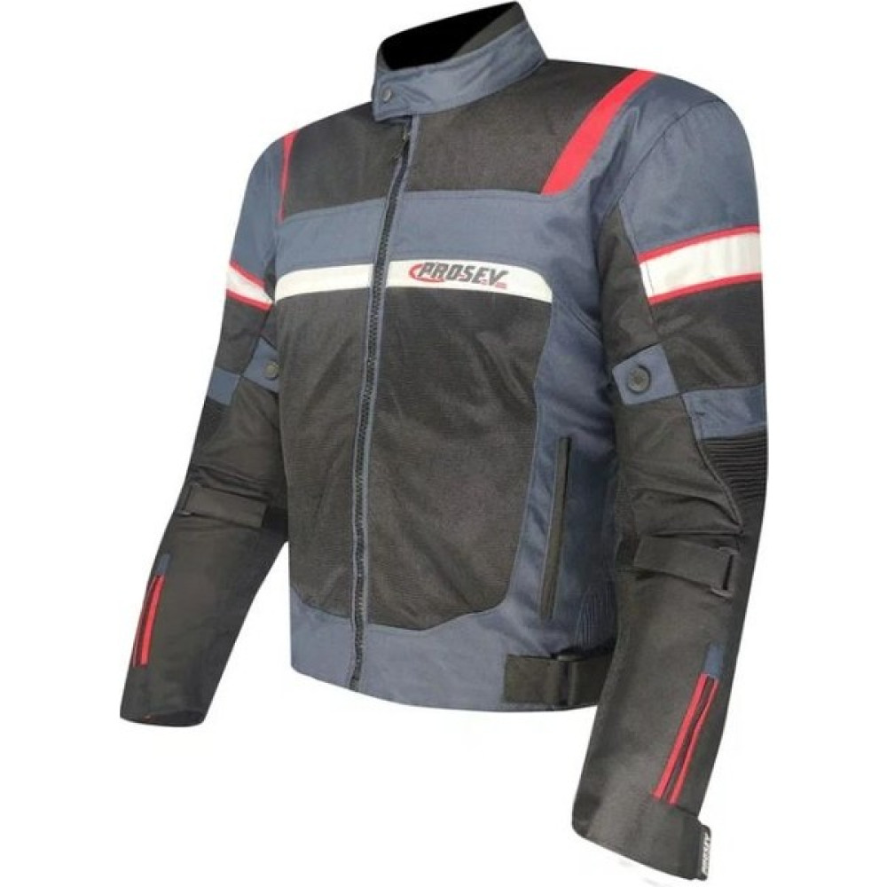 Ebakbak Motosiklet Montu 4 Mevsim Maxdura Kumaş File Çok Foksiyonlu Cepler Motor Mont Rature Blue - 3XL Motorsiklet Montları Fiyatı