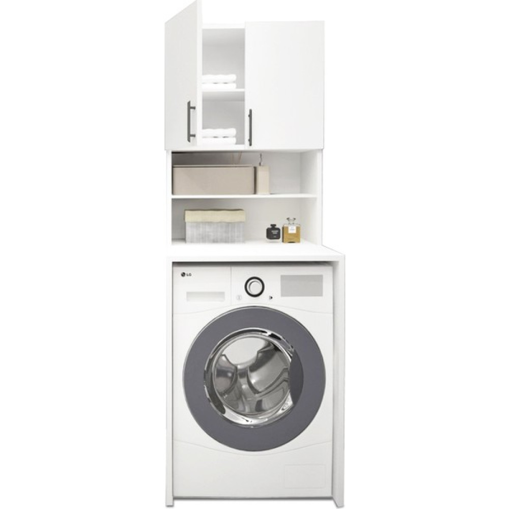 Ebatlandır DECO-1001 Çamaşır Makinesi Üstü Dolap (Uzun) Banyo Dolabı / Mobilyası Fiyatı