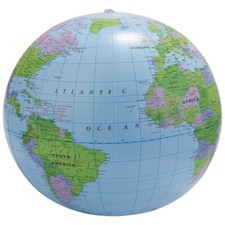 Inflatable Toy Globe Tellurion Training Geography Map Balloon Water Ball 40 cmR3 Map & Globe price