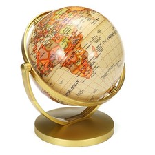 Earth Globe World Map Geography Education Teaching Room Gold frame 720° Rotation Map & Globe price