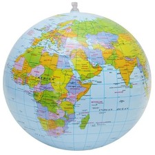 Inflatable Globe Blow up Ball World Map Atlas Earth Geography School Party Map & Globe price