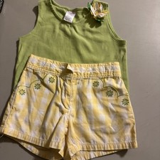 Gymboree Girls Daisy 2-Pc Short Set  Sz 5 100% Cotton EUC Girls' Clothing Set price