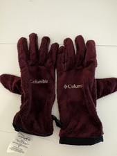 Women’s Columbia Fleece Gloves Size Small Color Wine Women's Gloves price