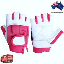 Women's Ladies Weight lifting bodybuilding Leather fitness Gloves straps wraps Women's Gloves price