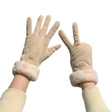 Pink women's Minimalist Solid Color Touchscreen Gloves, Elegant Modern Windproof Women's Gloves price