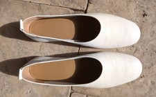 Everlane Womens Day Glove Italian Leather Ballet Flats White/Beige Size 8.5 Women's Gloves price