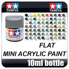 Tamiya Acrylic Mini (10mL) Flat Paint (All Colours Available) Acrylic Paint price