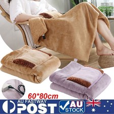 Electric Heated Throw Over Blanket USB Warm Washable Cashmere Winter Warming AU Electric Blankets price
