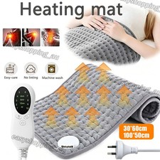 2 Sizes Electric Heat Pad Adjustable Heating Mat Warmer Blanket Back Pain Relief Electric Blankets price