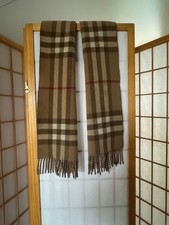Beautiful Soft Unisex Burberry Scarf  90% Merino 10% Cashmere Great Condition Unisex Scarf price