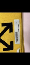 OFF-WHITE c/o VIRGIL ABLOH™ Reversible Intarsia Knitted Scarf  Yellow/Black 2013 Unisex Scarf price