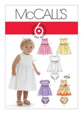 McCall's Sewing Pattern 6015 Baby Toddler S-XL Easy Dress Panties and Headband Baby Panties price
