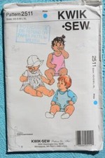 #2511 Kwik Sew Sewing PATTERN- BABY Dress -T-Shirts-Rompers-Panties UNCUT-Traced Baby Panties price