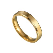 Titanium Stainless Steel 4mm Brushed Finish Men Women Wedding Band Comfort Ring Pearl Ring price