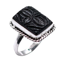 Biwa Pearl Gemstone Ethnic Handmade Antique Design Ring US Size-8.5 Z 75 Pearl Ring price
