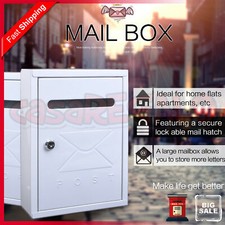 Mailbox Wall Mount Post Letterbox Letter Mail Box Junk Mail AU Letterbox price