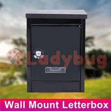 Mailbox Wall Mount Post Letterbox Letter Mail Box Junk Mail Lockable AU Letterbox price