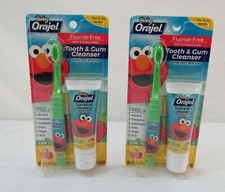2 Pack Orajel Baby Elmo Tooth and Gum Cleanser with Toothbrush, Banana Apple 1oz Baby Gum Brush price