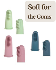 Silicone Baby Finger Toothbrush-Soft Bristles for Teething Relief & Oral Care Baby Gum Brush price
