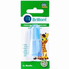 Baby Buddy Infant Finger Tooth Gum Brush Silicone Toothbrush & Massager Blue Baby Gum Brush price