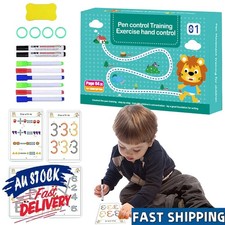 Toddler Preschool Notebook Tracing Workbook, Reusable Handwriting Workbook Handwriting Notebook price
