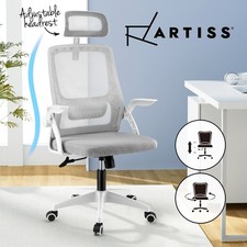 Artiss Ergonomic Mesh Office Chair Adjustable Headrest Recline Swivel Grey Office Chair price