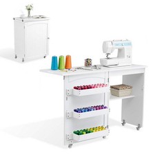 Artiss Folding Sewing Table Sewing Machine Desk Multi-functional Rolling Work Ta Multi Work Desk price
