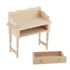 1/12 Dollhouse Multi Functional Makeup Dressing Table Writing Work Desk with Multi Work Desk price