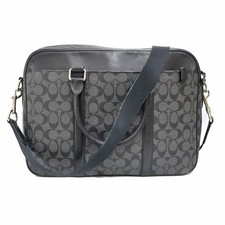 Coach Business Bag F54808 Leather Black Shoulder Bag Women's #KNB2030 Women's Briefcase price