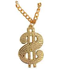 Thug Life Big Daddy Bling Gold Chunky Necklace Chain Rapper Dress Up Hip Hop $ Gold Necklace price