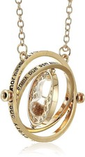 Harry Potter Gold Hourglass Pendant Time Turner Necklace Hermione Granger Gold Necklace price