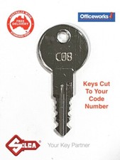 OFFICEWORKS, STILFORD, WT, WANGTONG Filing Cabinet Lock Keys. -Key Cut to Code Metal Filing Cabinet price