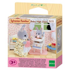 5pc Sylvanian Families Baby High Chair Playset Dollhouse Accessory Kids Toy 3+ High Chair Toy price